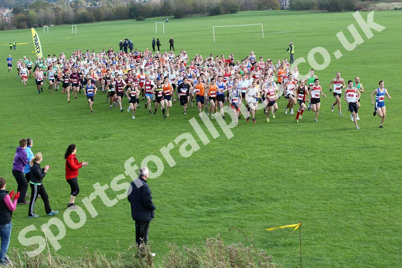 Start of the Senior Mens race, Sherman Cup, South Shields